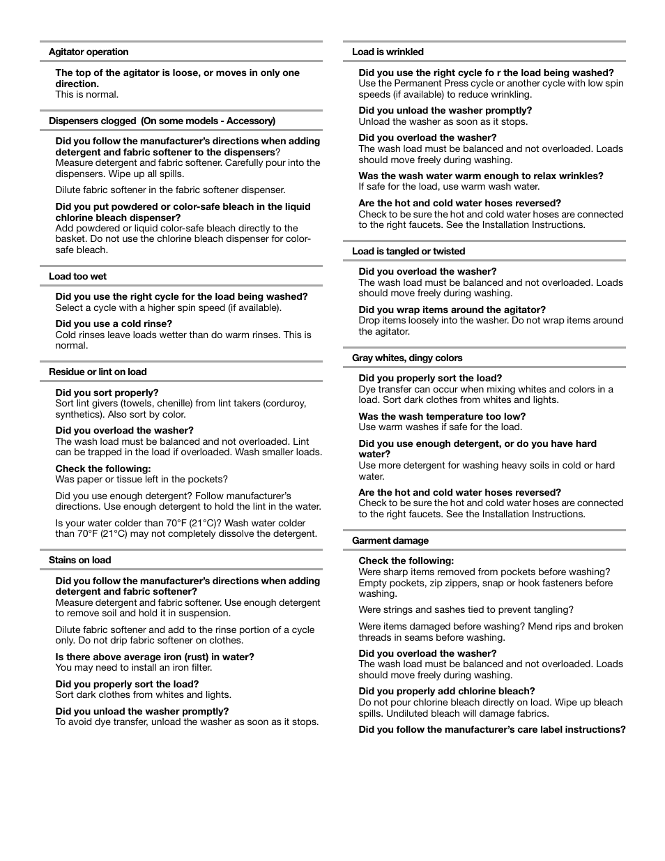 Whirlpool Thin Twin User Manual | Page 15 / 18