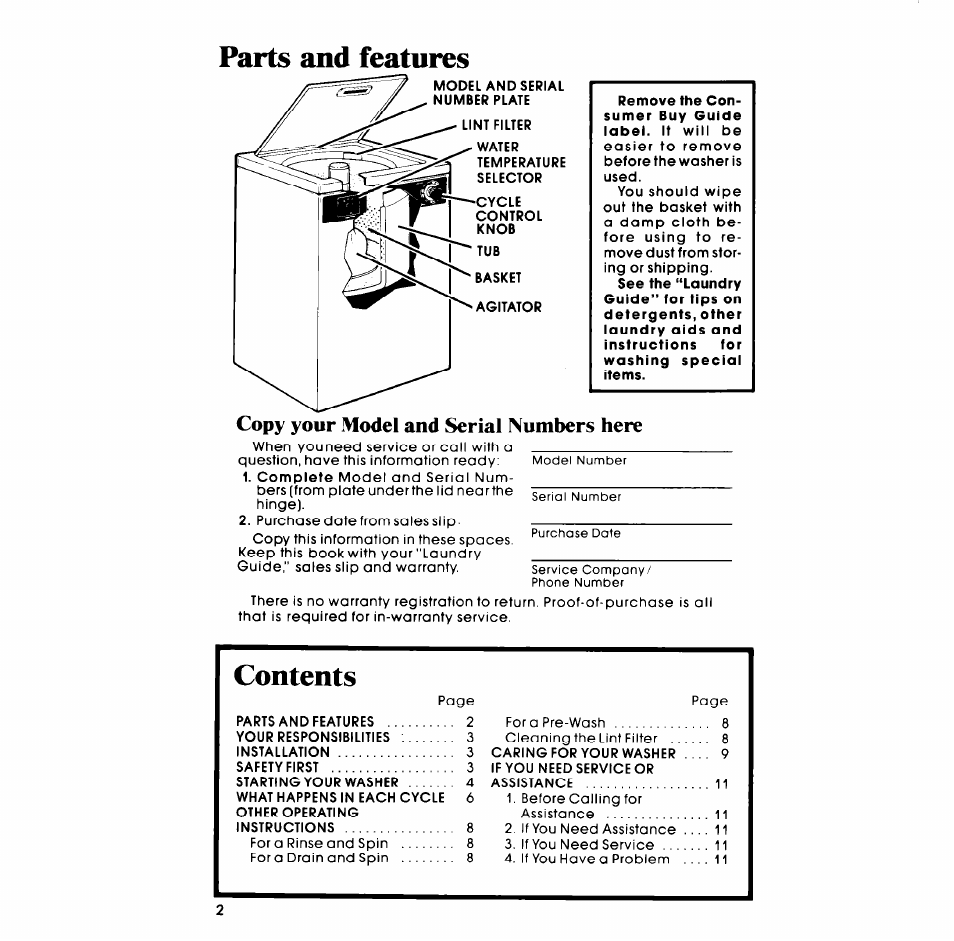 Whirlpool LC4500XM User Manual | Page 2 / 12