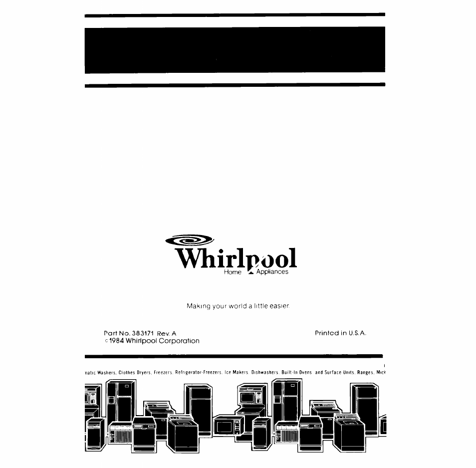Whirlpool | Whirlpool LA3800XM User Manual | Page 12 / 12