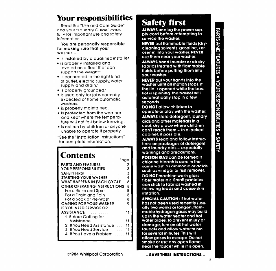 Whirlpool LA3800XM User Manual | Page 3 / 12