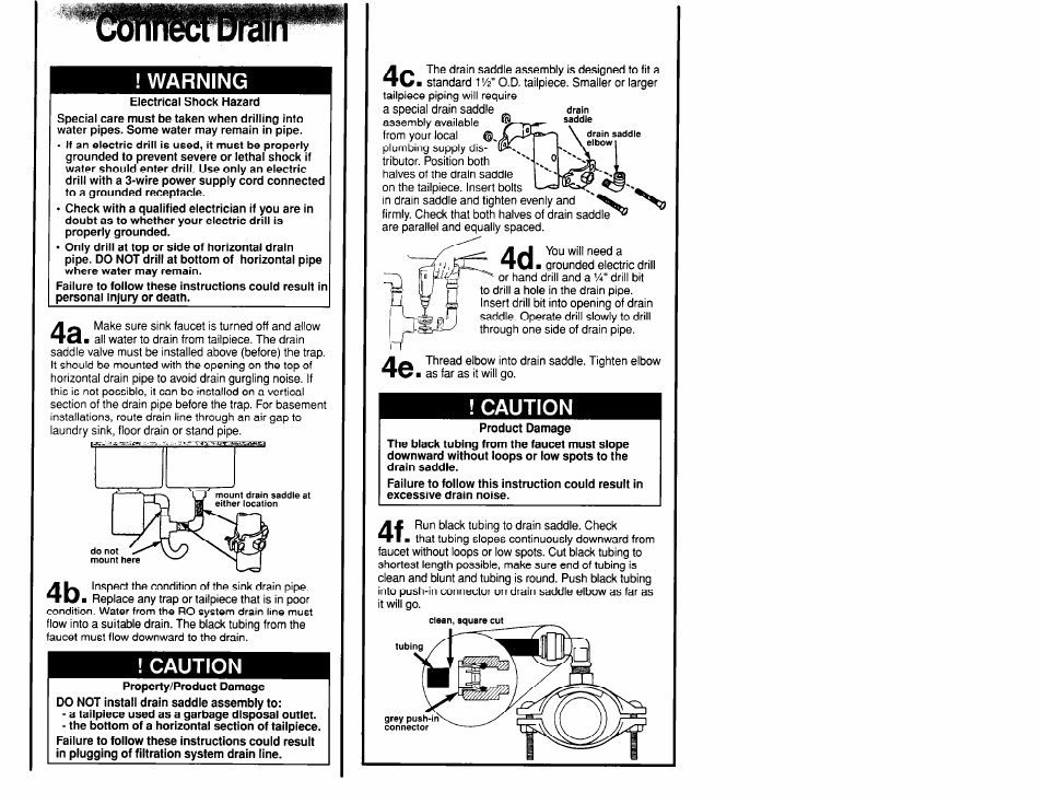 Warning, Caution | Whirlpool WSR413YW0 User Manual | Page 11 / 18