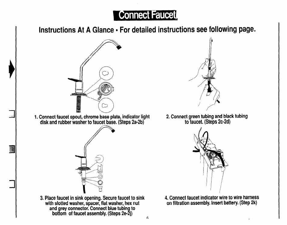 Onnect faucet | Whirlpool WSR413YW0 User Manual | Page 6 / 18