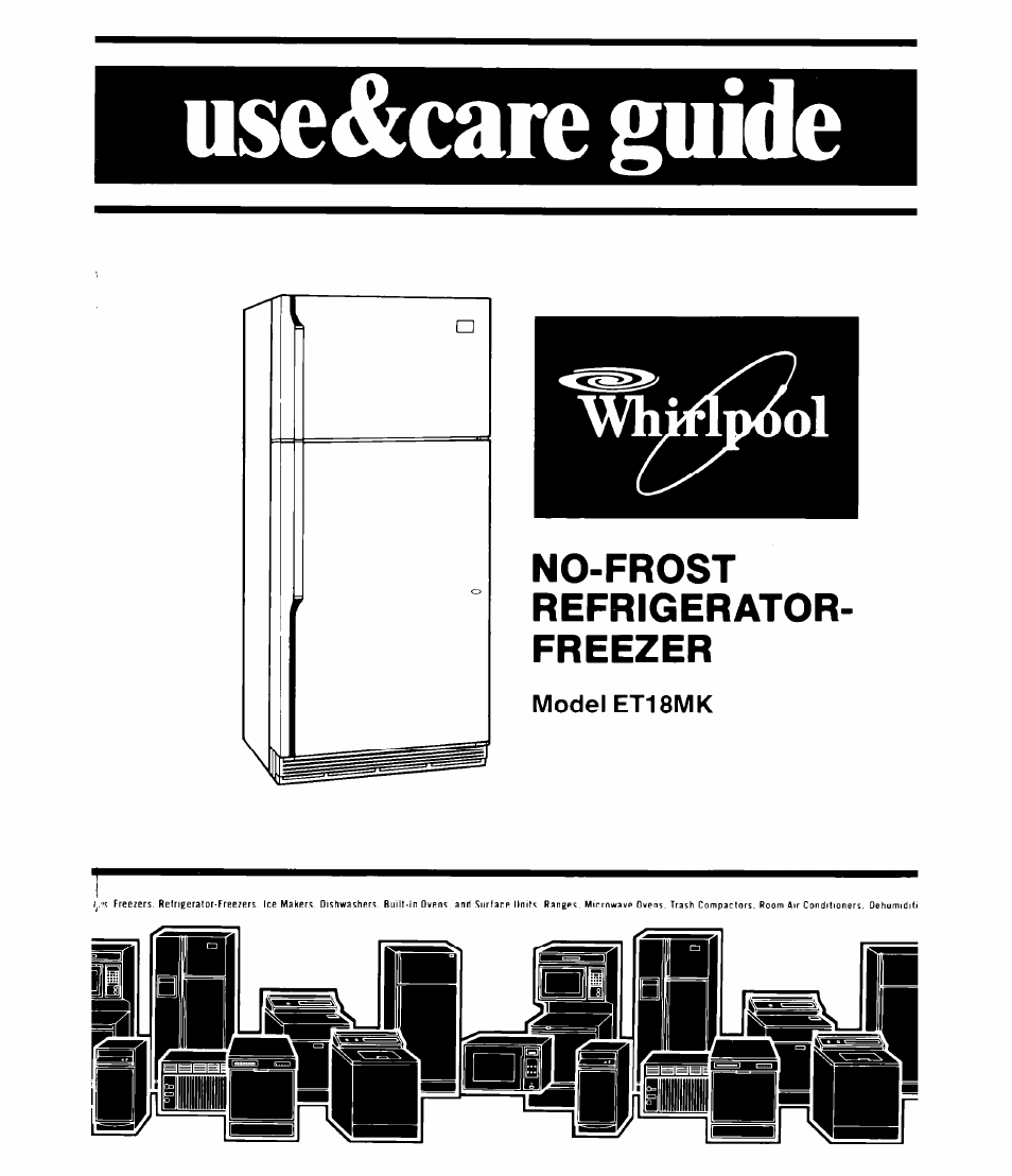 Whirlpool ET1 8MK User Manual | 16 pages