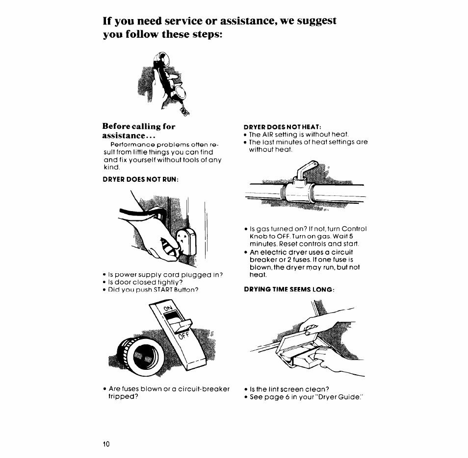 Whirlpool 3LG57OlXP User Manual | Page 10 / 12