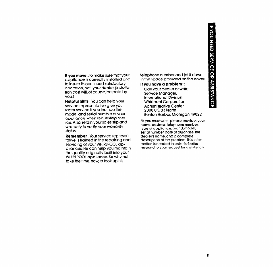 Whirlpool 3LG57OlXP User Manual | Page 11 / 12