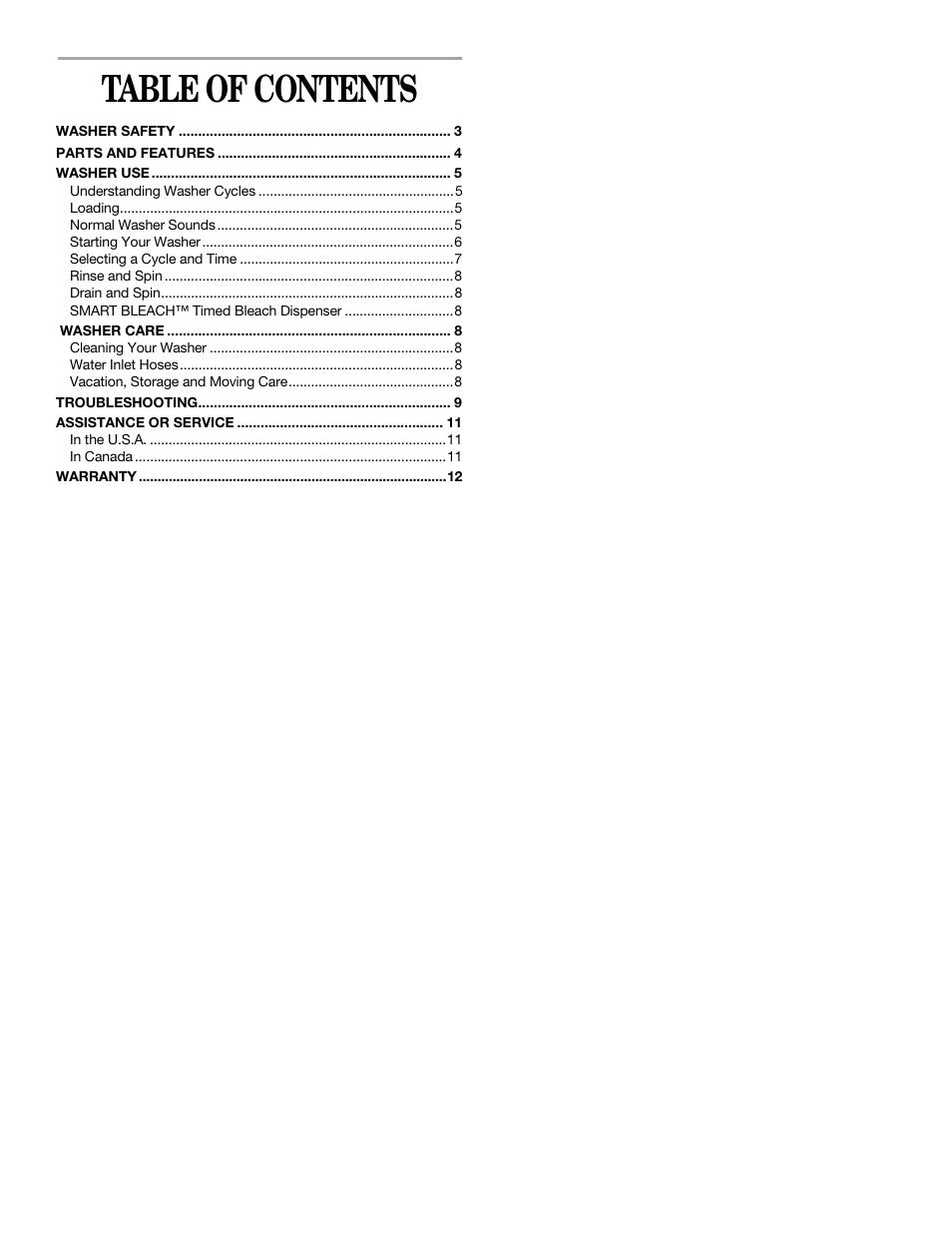 Whirlpool Gold GSW9550KQ0 User Manual | Page 2 / 12