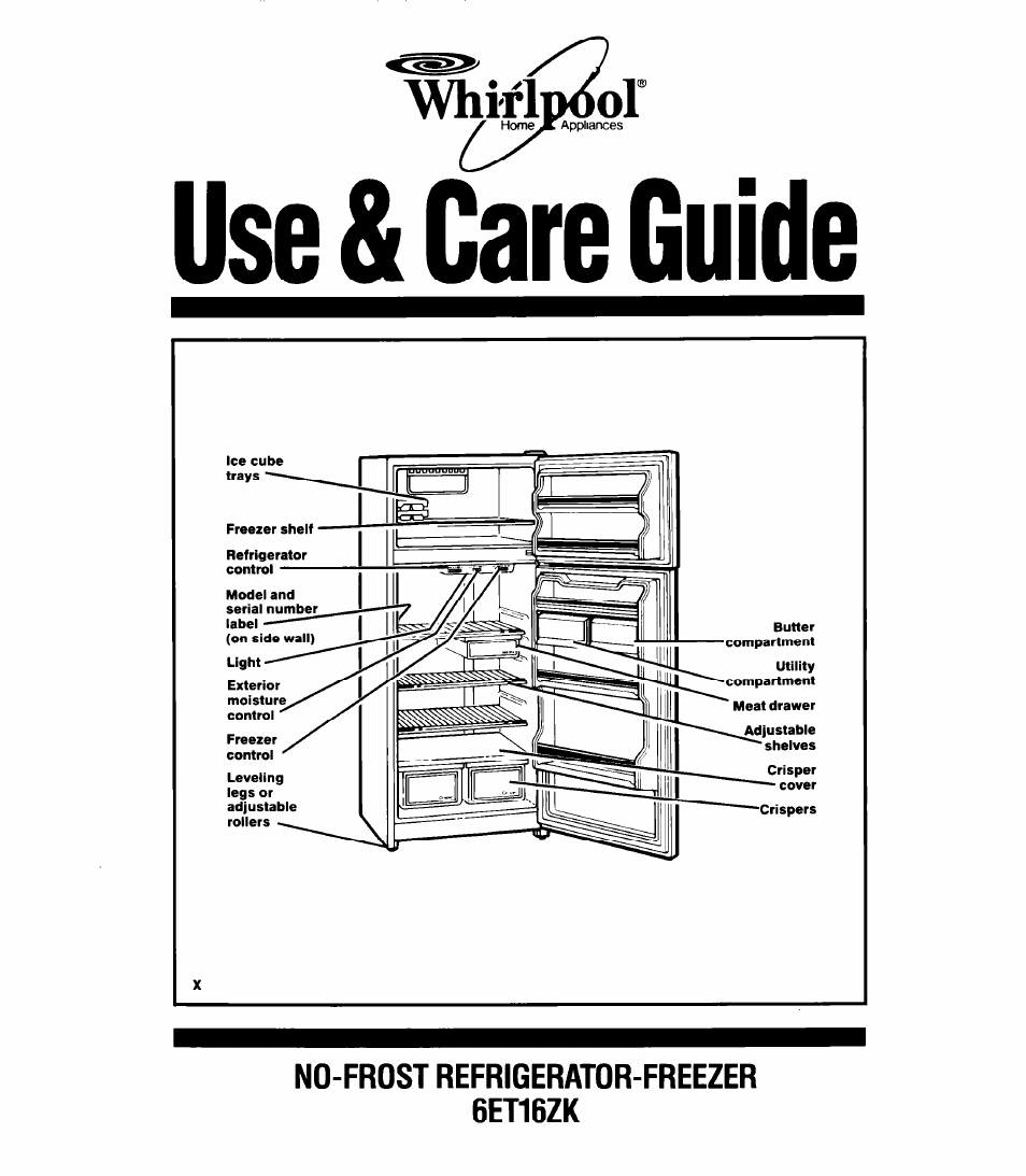 Whirlpool 6ETl6ZK User Manual | 16 pages
