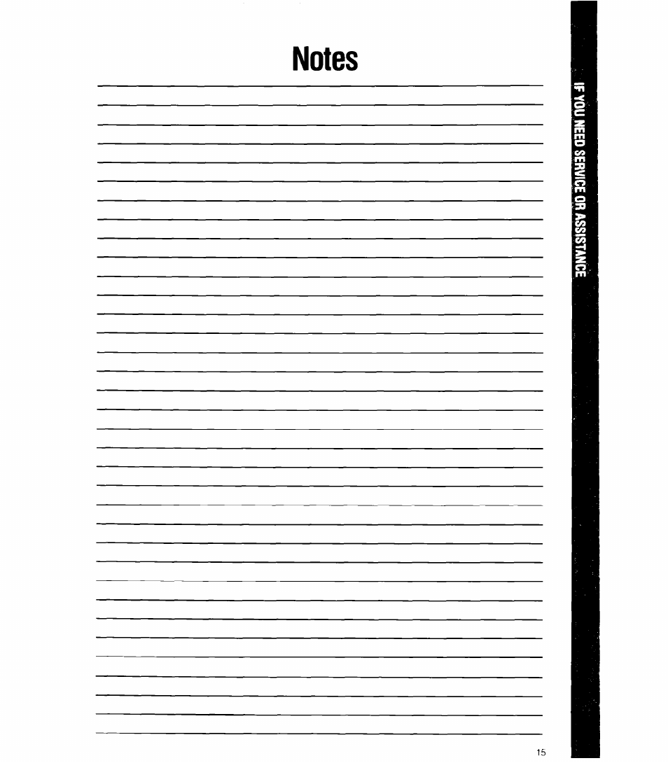 If you need service or assistance | Whirlpool 6ETl6ZK User Manual | Page 15 / 16