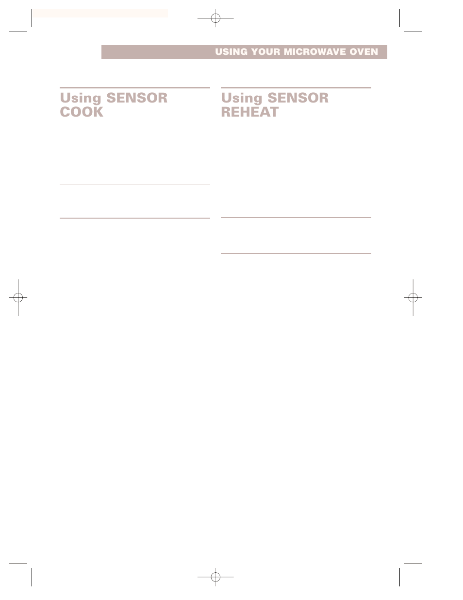 Using sensor cook, Using sensor reheat | Whirlpool GH7155XHS User Manual | Page 19 / 30