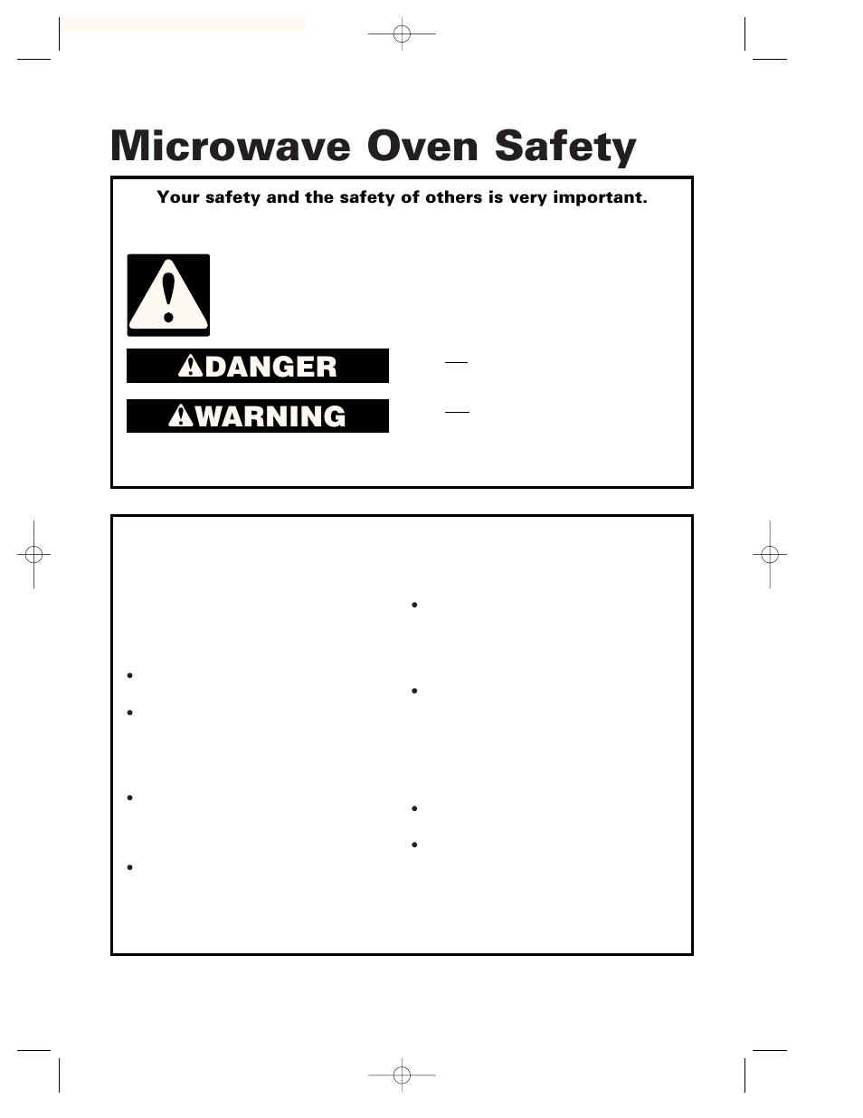 Safety, Microwave oven safety, Wdanger w warning | Important safety instructions, Save these instructions | Whirlpool GH7155XHS User Manual | Page 3 / 30