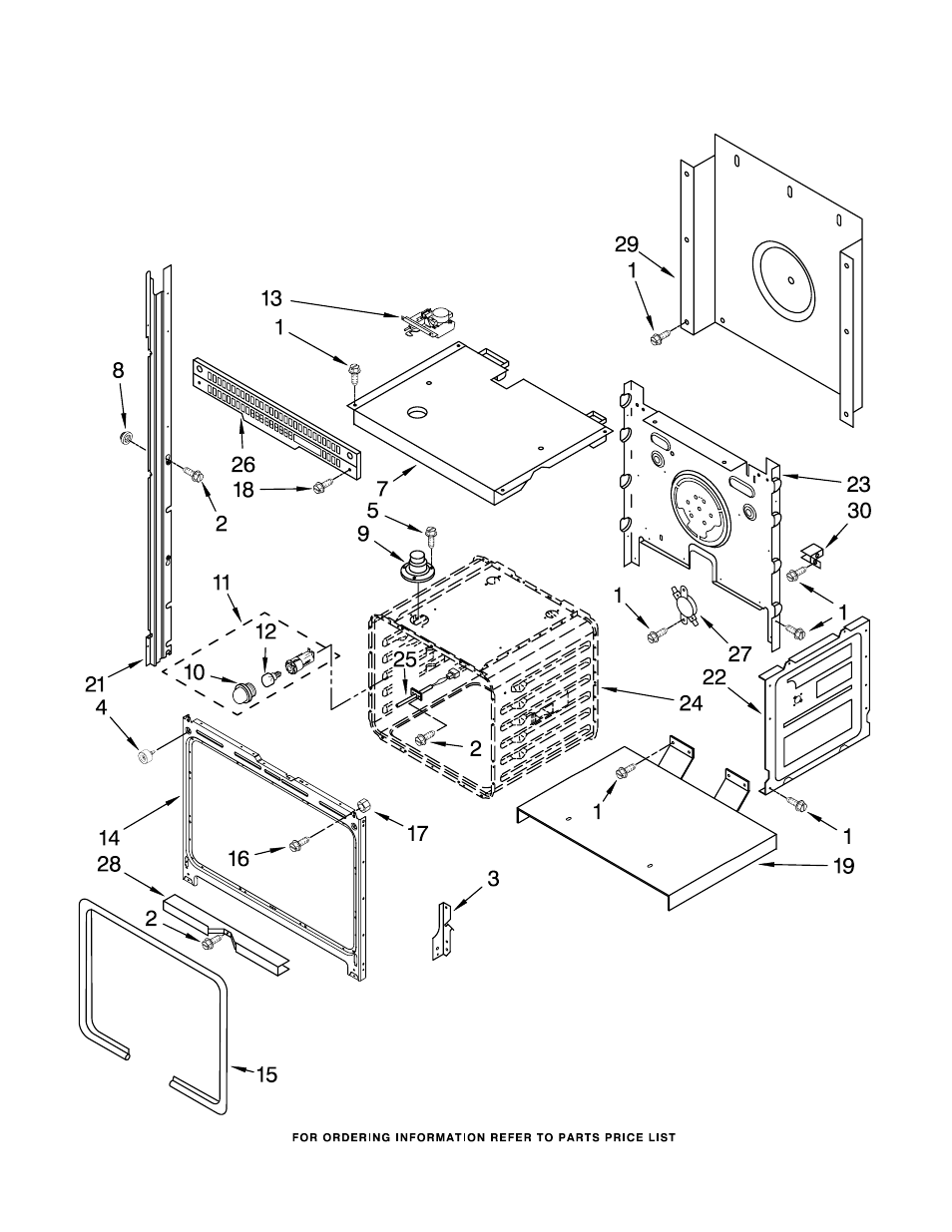 Upper oven, Upper oven parts | Whirlpool RBD275PRS01 User Manual | Page 3 / 9