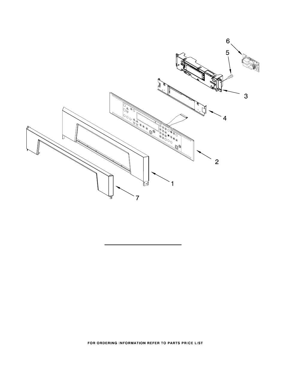 Control panel, Control panel parts | Whirlpool RBD275PRS01 User Manual | Page 7 / 9