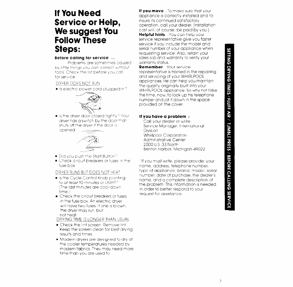 Whirlpool 3LE5710XK User Manual | Page 7 / 8