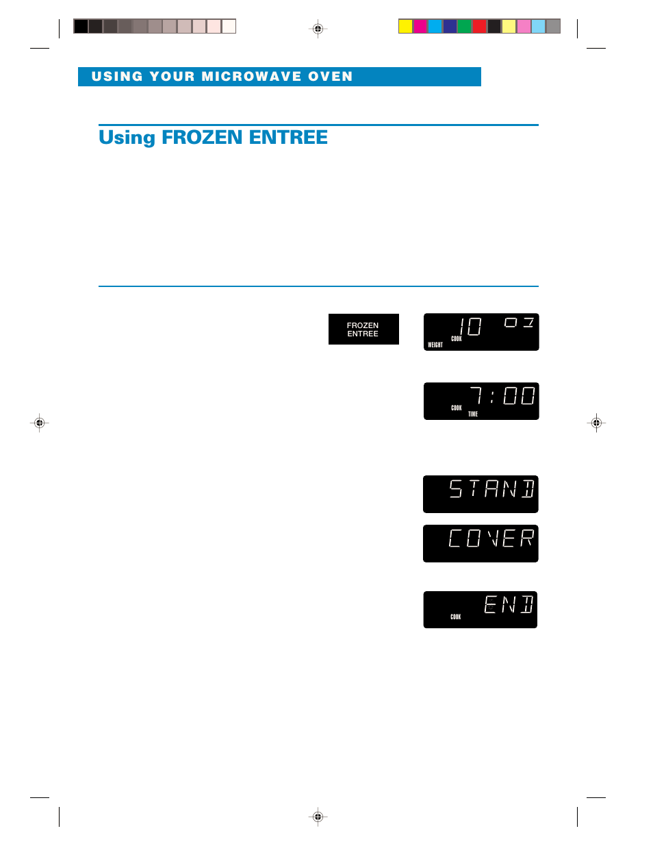 Using frozen entree | Whirlpool YMH6130XE User Manual | Page 38 / 60