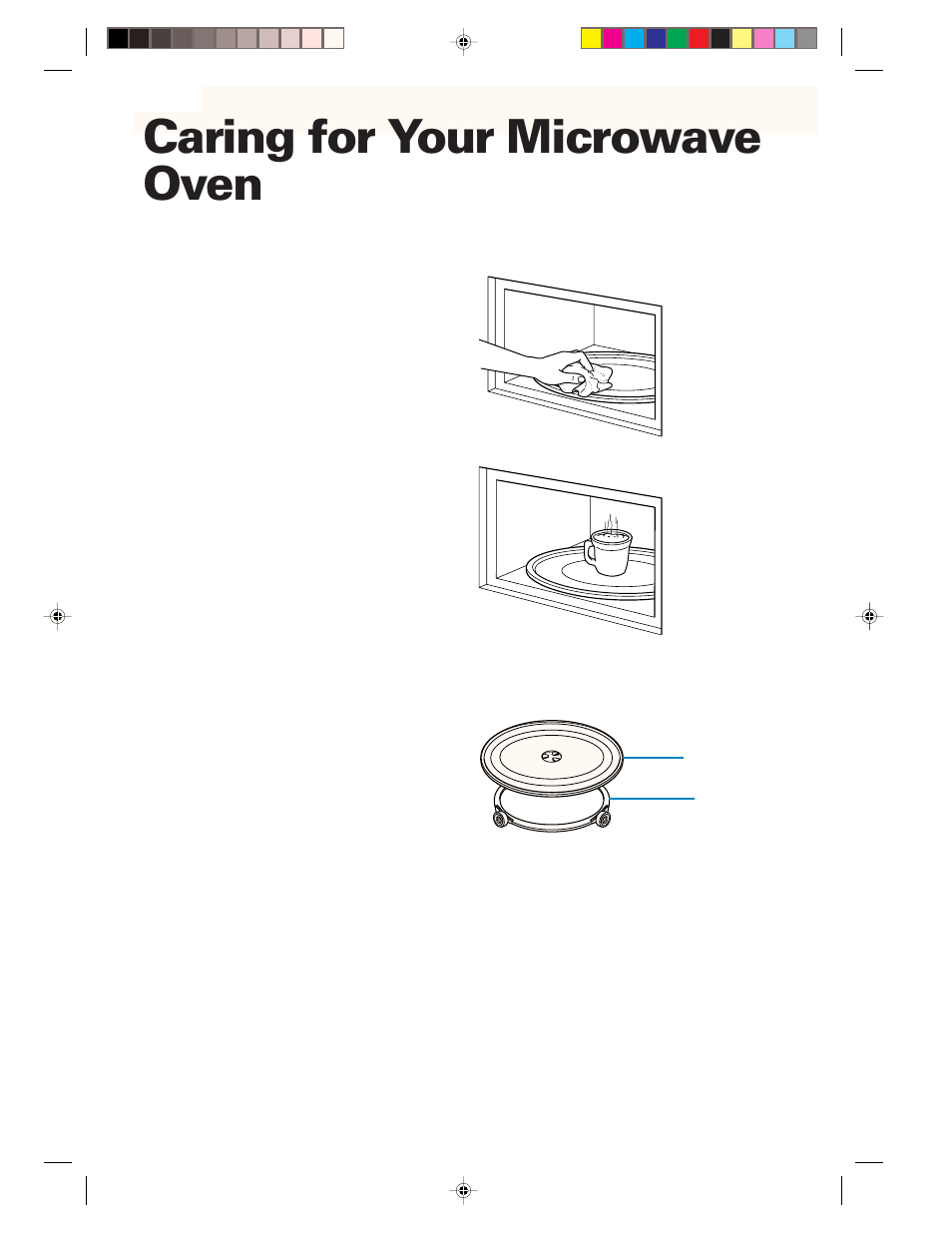 Caring for your microwave oven | Whirlpool YMH6130XE User Manual | Page 43 / 60