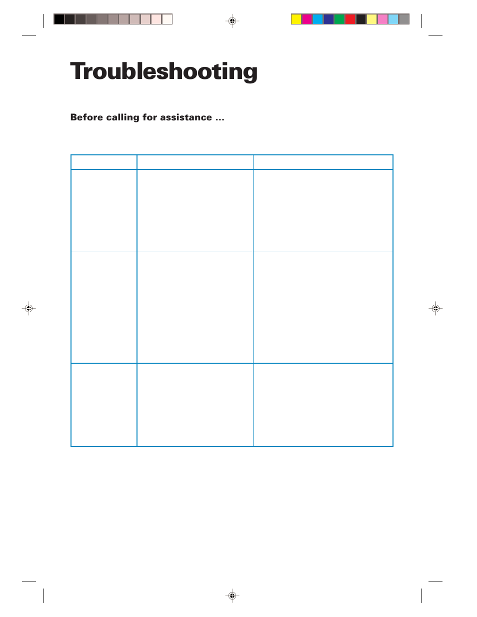 Troubleshooting | Whirlpool YMH6130XE User Manual | Page 53 / 60