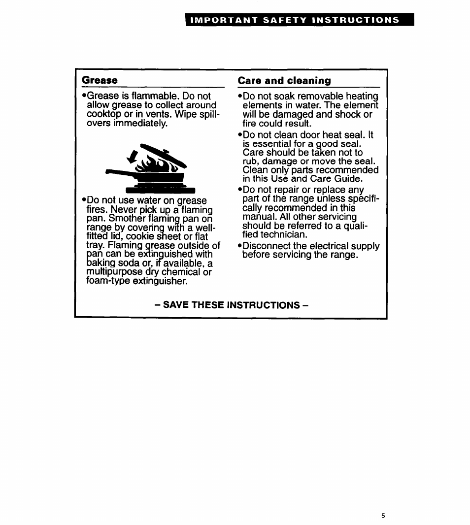 Whirlpool FEP310Y User Manual | Page 5 / 26