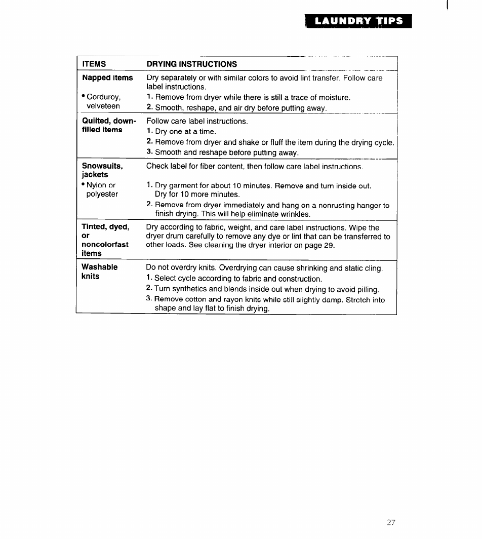 Whirlpool 3396315 User Manual | Page 27 / 78