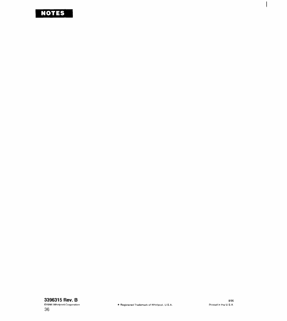 Whirlpool 3396315 User Manual | Page 36 / 78