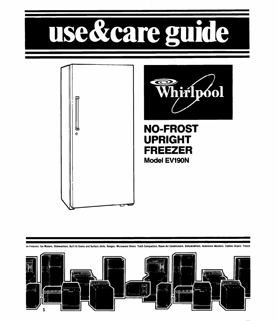 Whirlpool EV190N User Manual | 12 pages