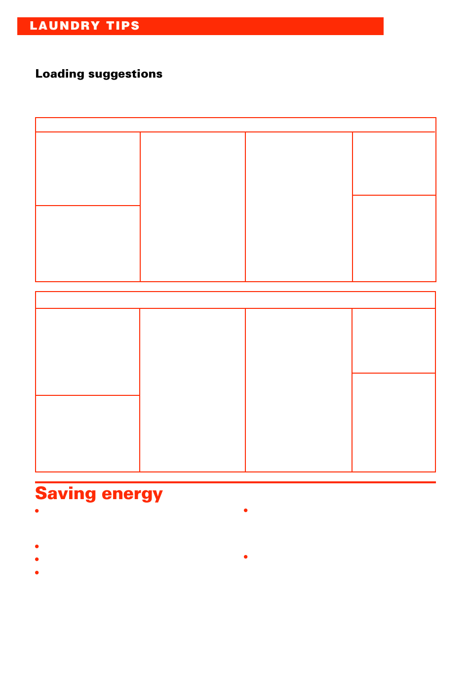 Saving energy | Whirlpool 3363573 User Manual | Page 14 / 24