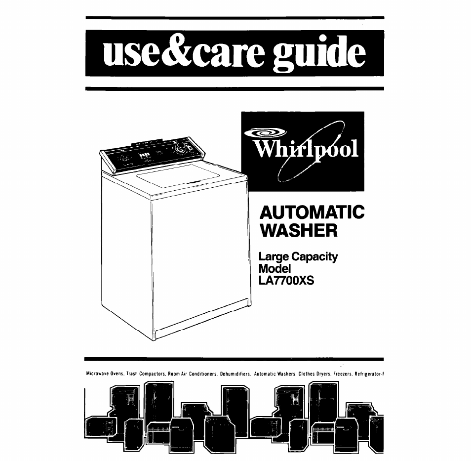 Whirlpool LA77O0XS User Manual | 20 pages