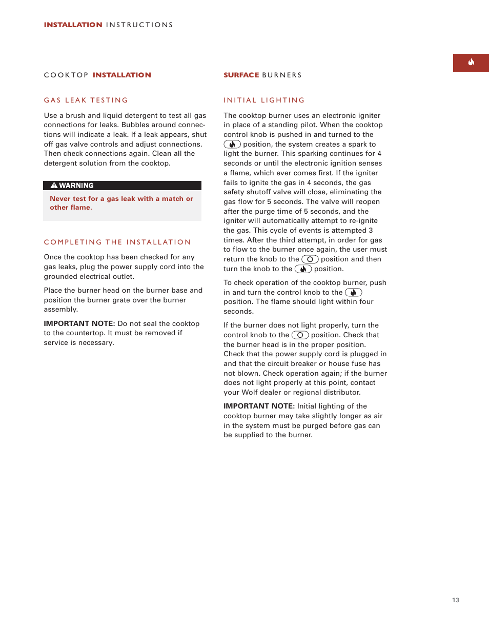 Wolf ICBIM15 User Manual | Page 12 / 63