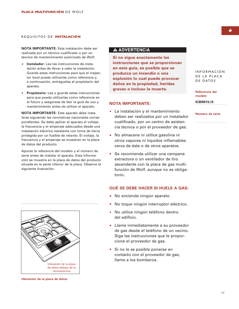 Wolf ICBIM15 User Manual | Page 16 / 63