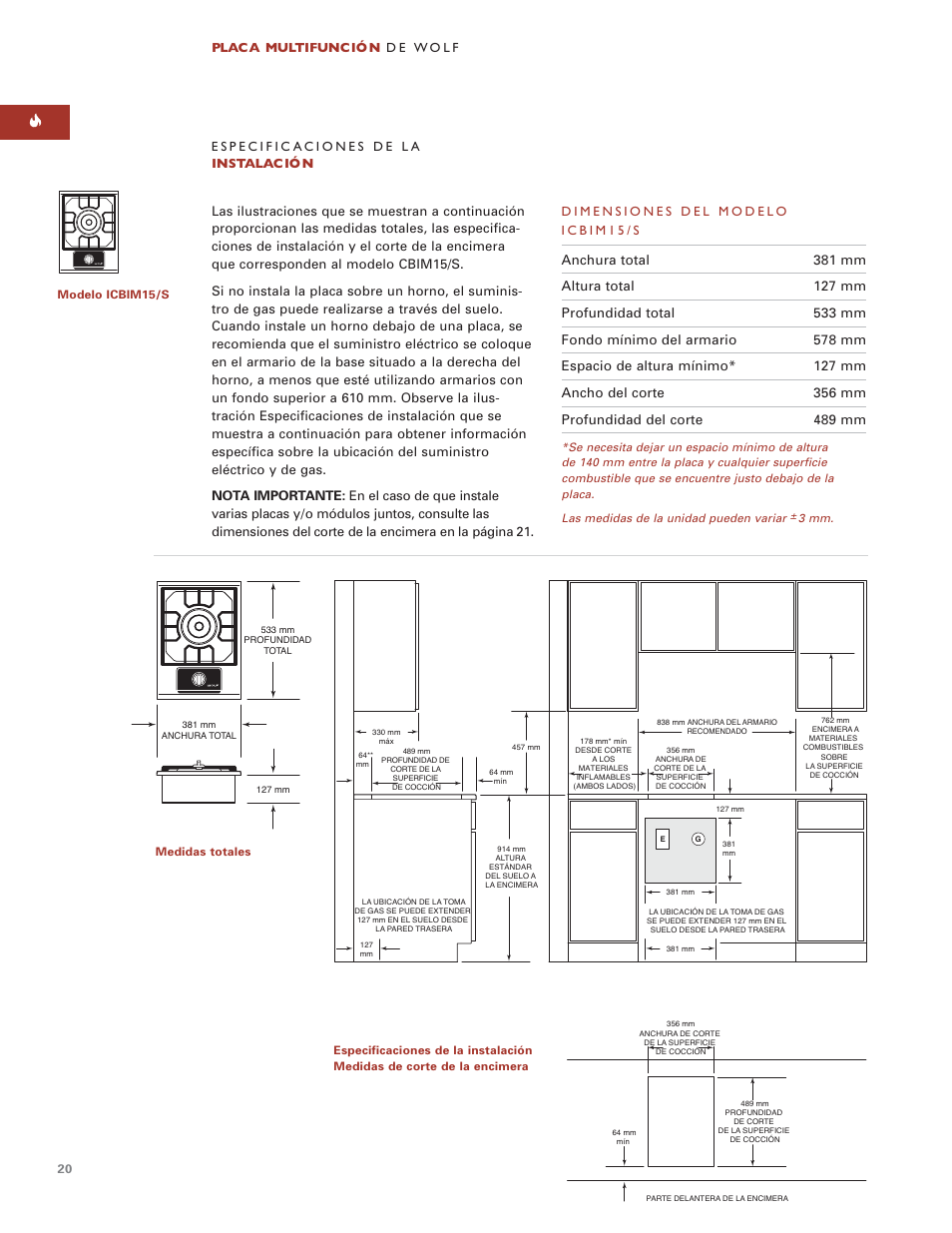 Wolf ICBIM15 User Manual | Page 19 / 63