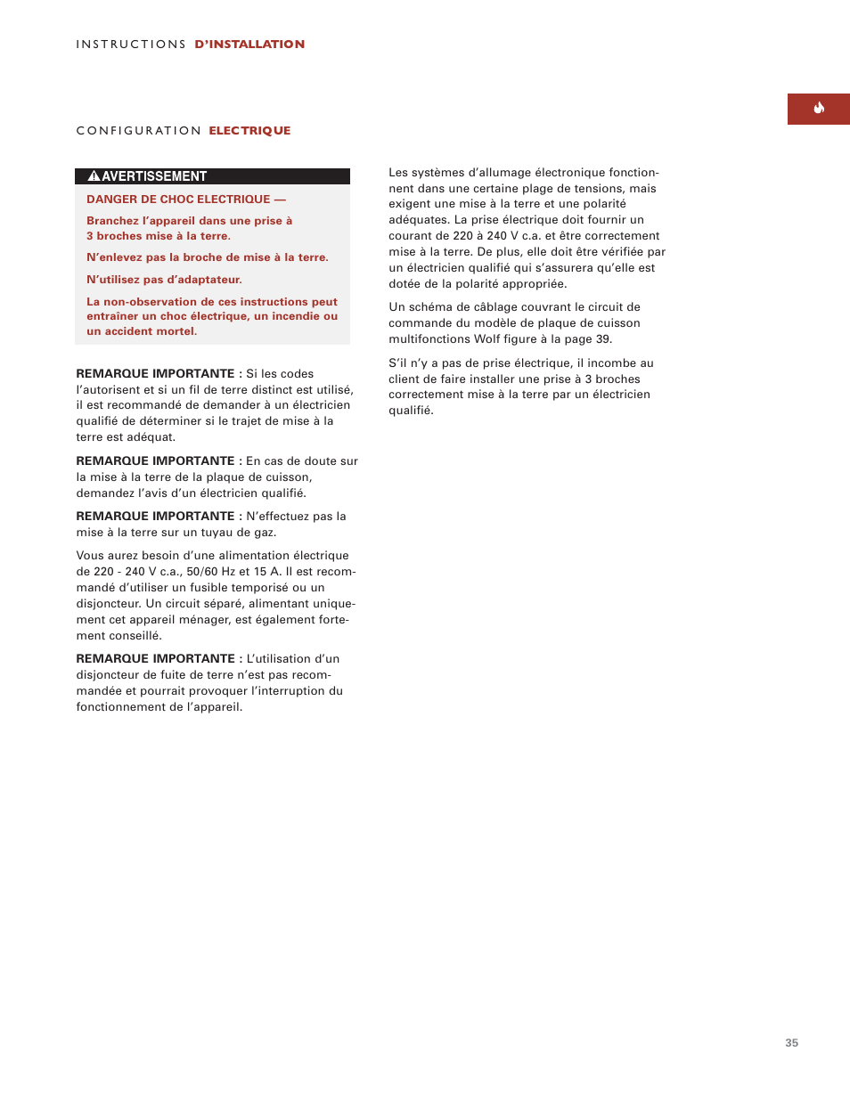Wolf ICBIM15 User Manual | Page 34 / 63