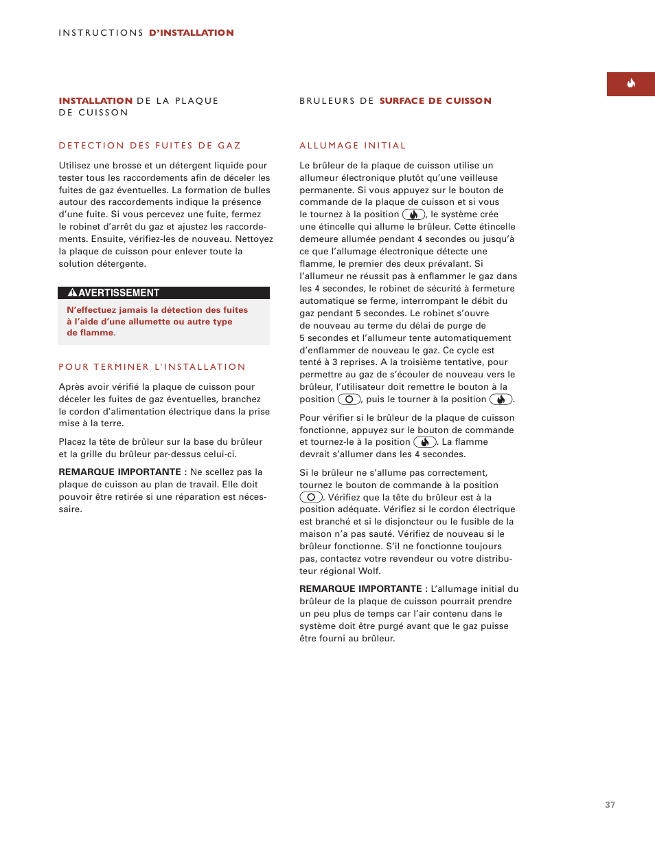 Wolf ICBIM15 User Manual | Page 36 / 63