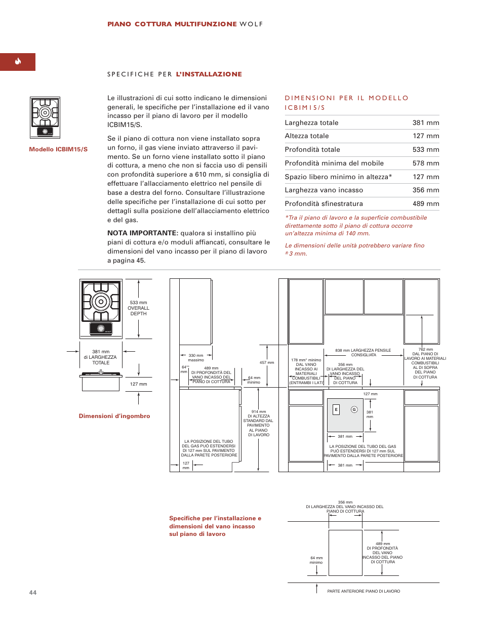 Wolf ICBIM15 User Manual | Page 43 / 63
