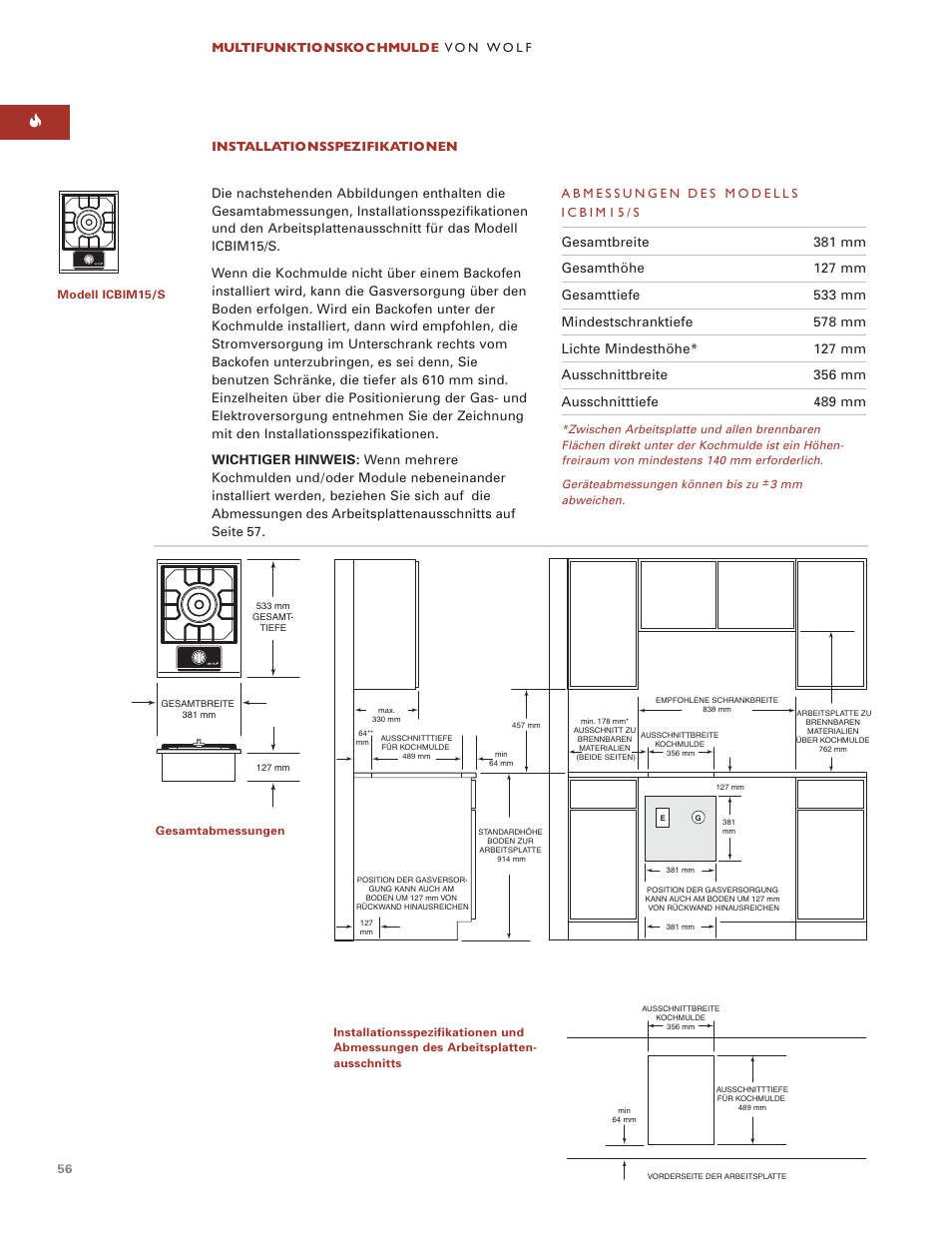 Wolf ICBIM15 User Manual | Page 55 / 63