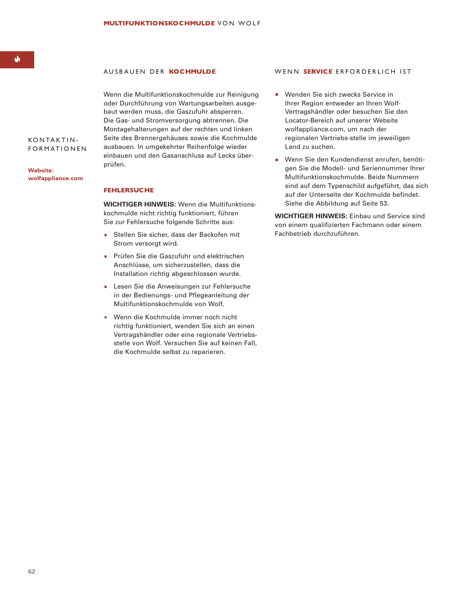 Wolf ICBIM15 User Manual | Page 61 / 63
