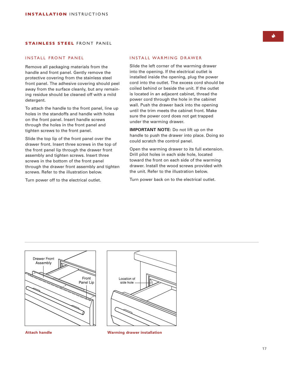 Wolf ICBWWD30 User Manual | Page 17 / 94