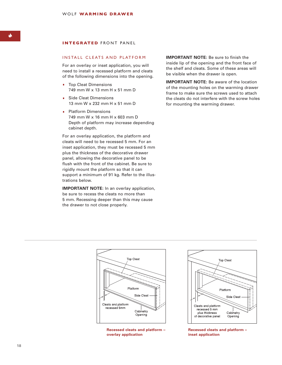 Wolf ICBWWD30 User Manual | Page 18 / 94