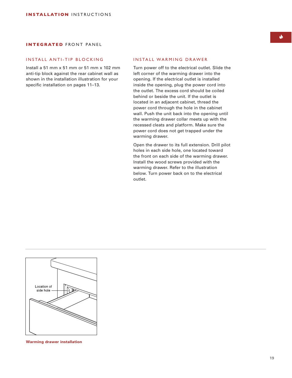 Wolf ICBWWD30 User Manual | Page 19 / 94