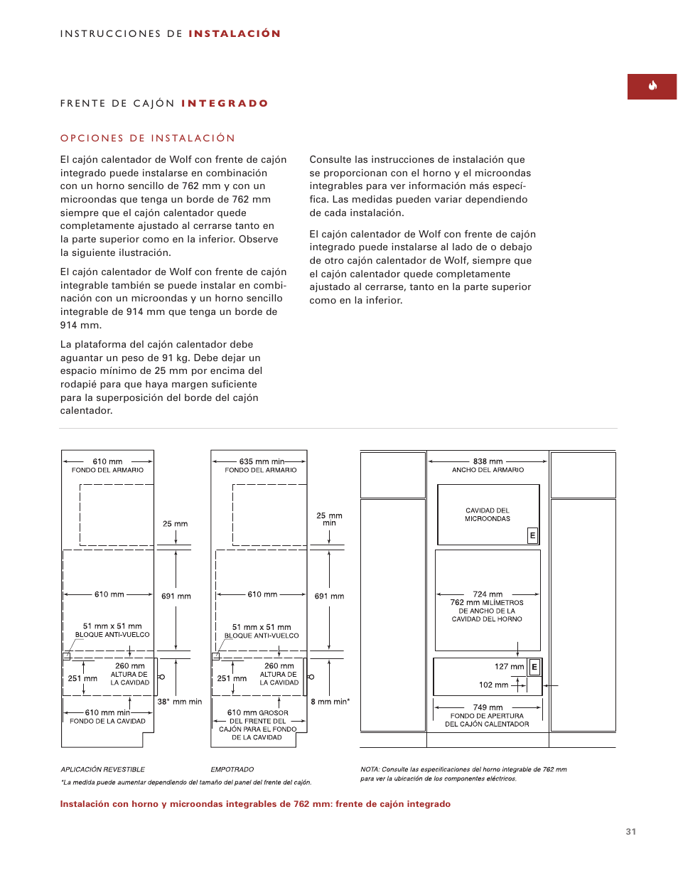 Wolf ICBWWD30 User Manual | Page 31 / 94