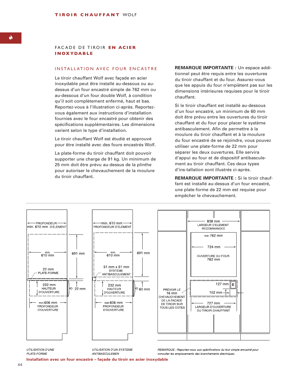 Wolf ICBWWD30 User Manual | Page 44 / 94