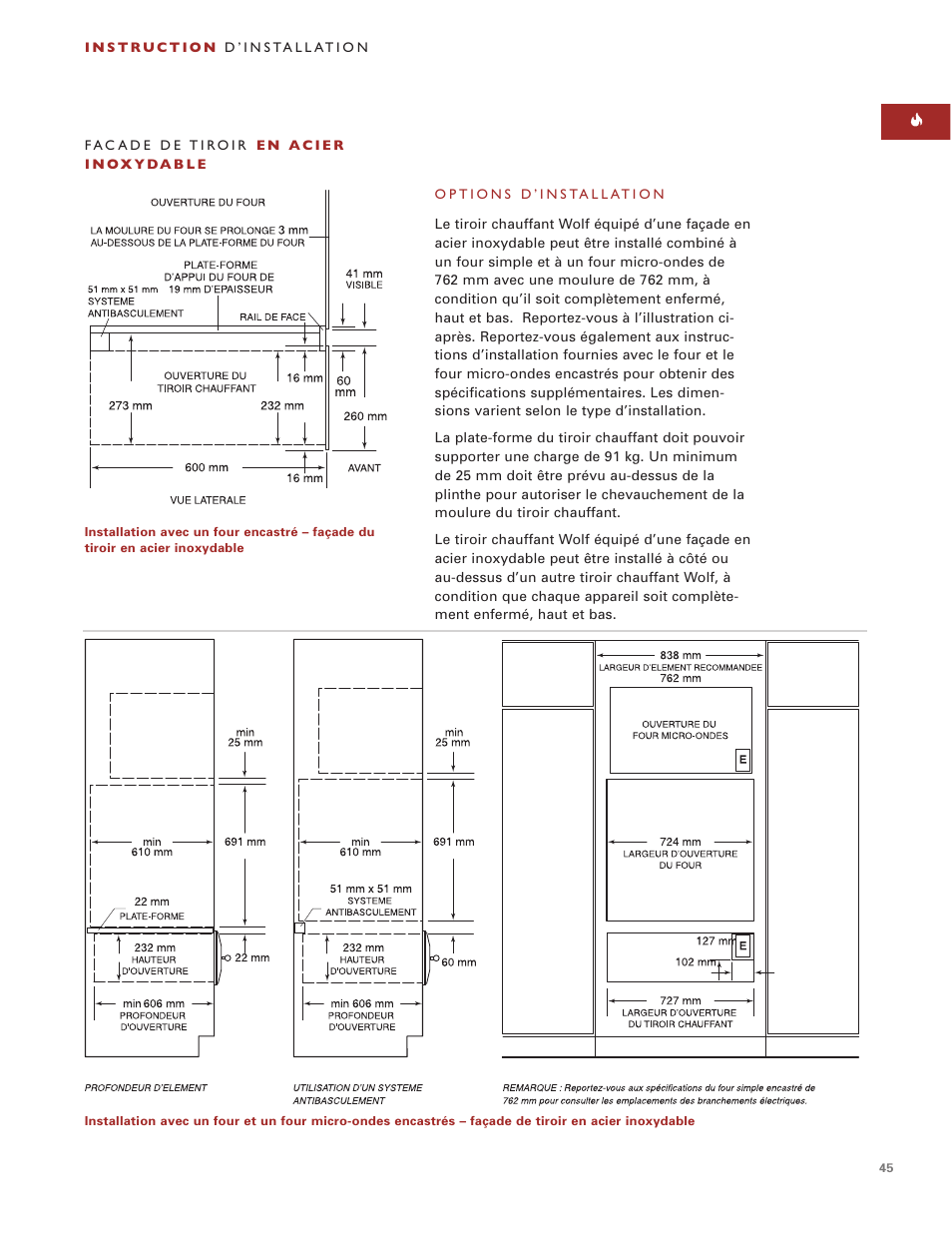 Wolf ICBWWD30 User Manual | Page 45 / 94