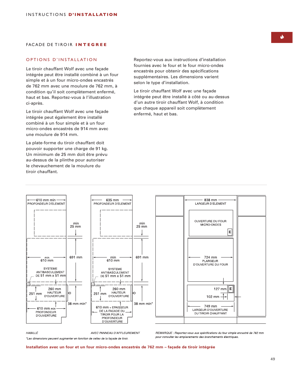 Wolf ICBWWD30 User Manual | Page 49 / 94