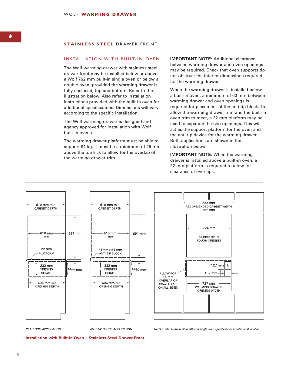Wolf ICBWWD30 User Manual | Page 8 / 94