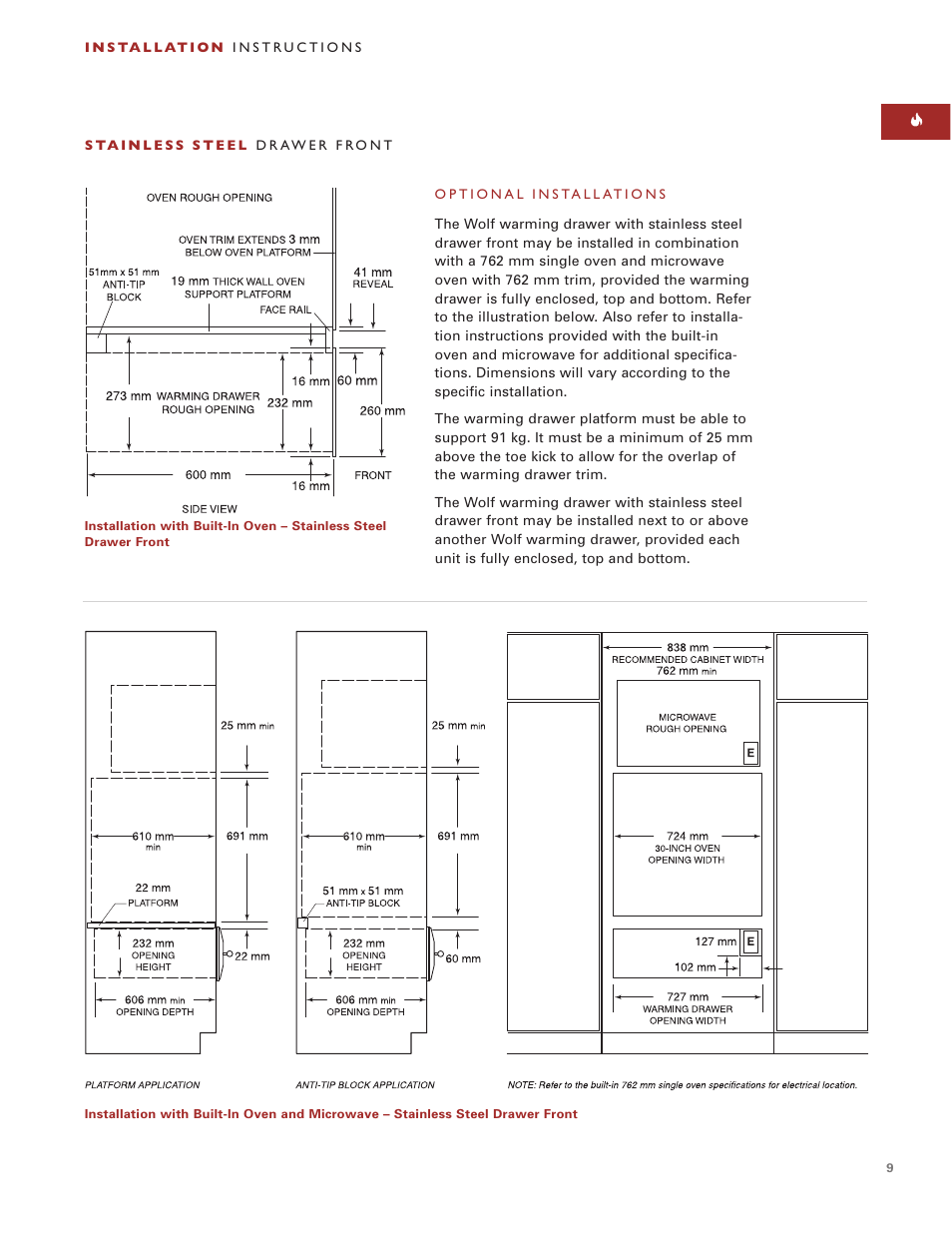 Wolf ICBWWD30 User Manual | Page 9 / 94