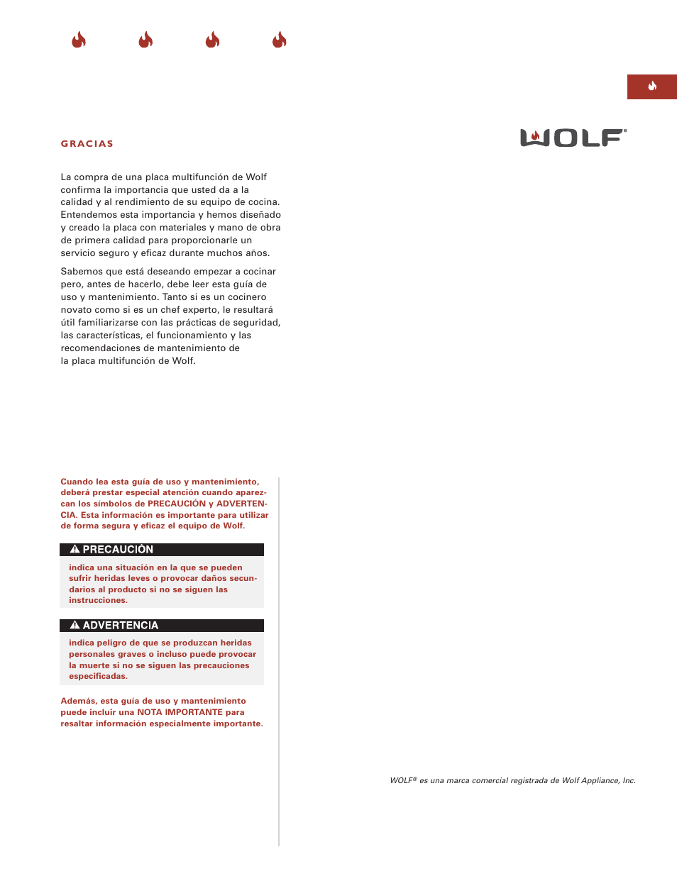 Wolf MULTI FUNCTION COOKTOP ICBIM15 User Manual | Page 17 / 72