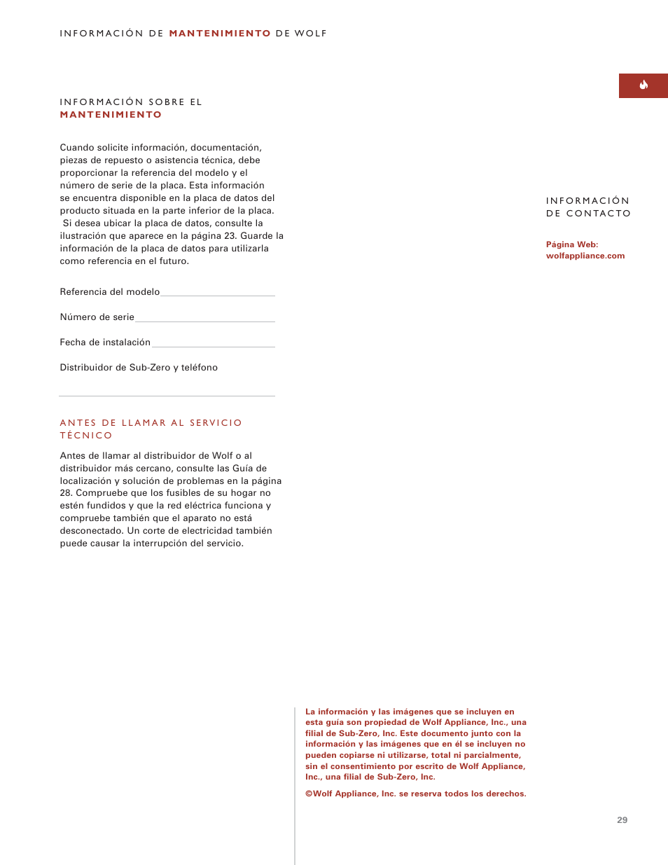 Wolf MULTI FUNCTION COOKTOP ICBIM15 User Manual | Page 29 / 72