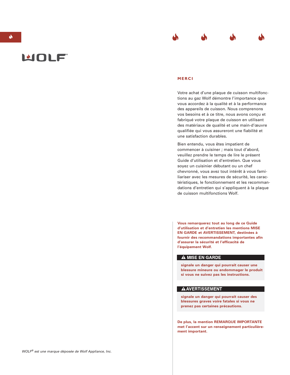 Wolf MULTI FUNCTION COOKTOP ICBIM15 User Manual | Page 30 / 72