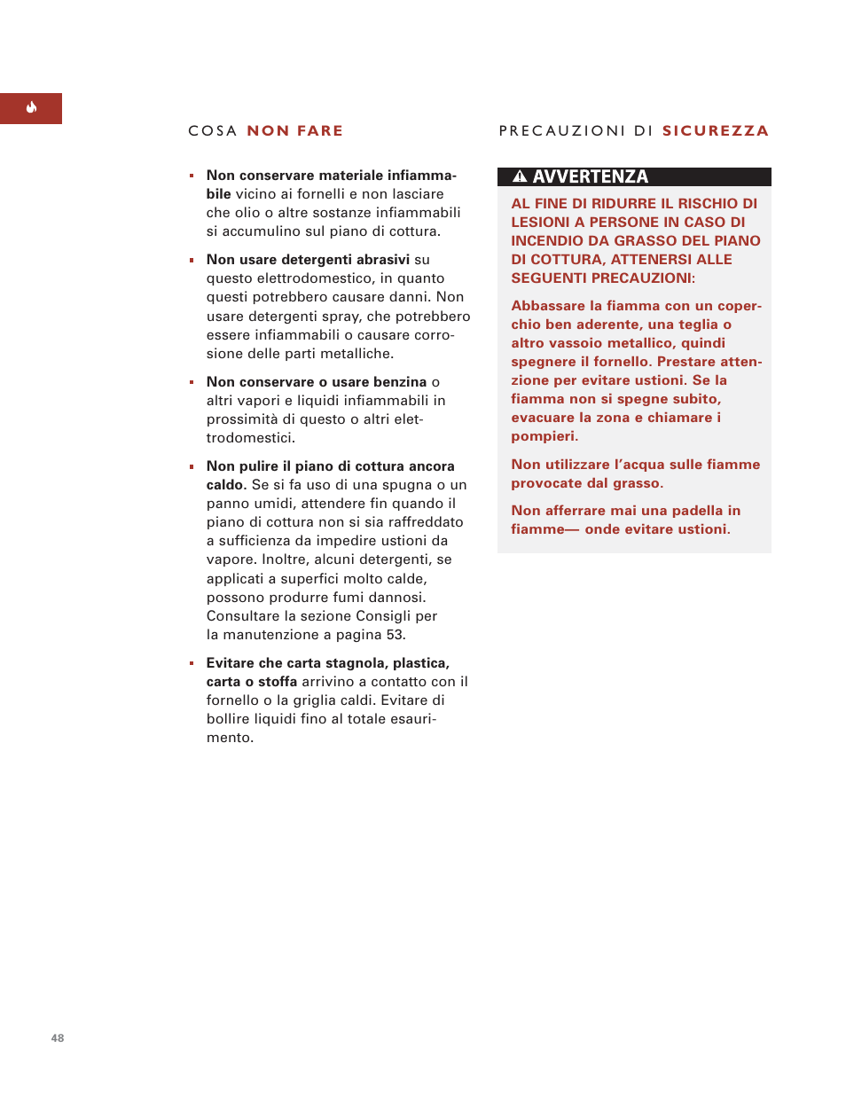 Wolf MULTI FUNCTION COOKTOP ICBIM15 User Manual | Page 48 / 72
