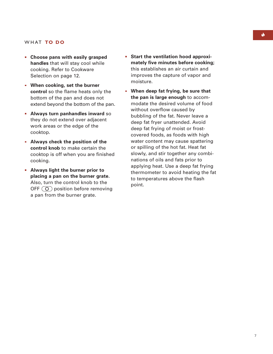Wolf MULTI FUNCTION COOKTOP ICBIM15 User Manual | Page 7 / 72