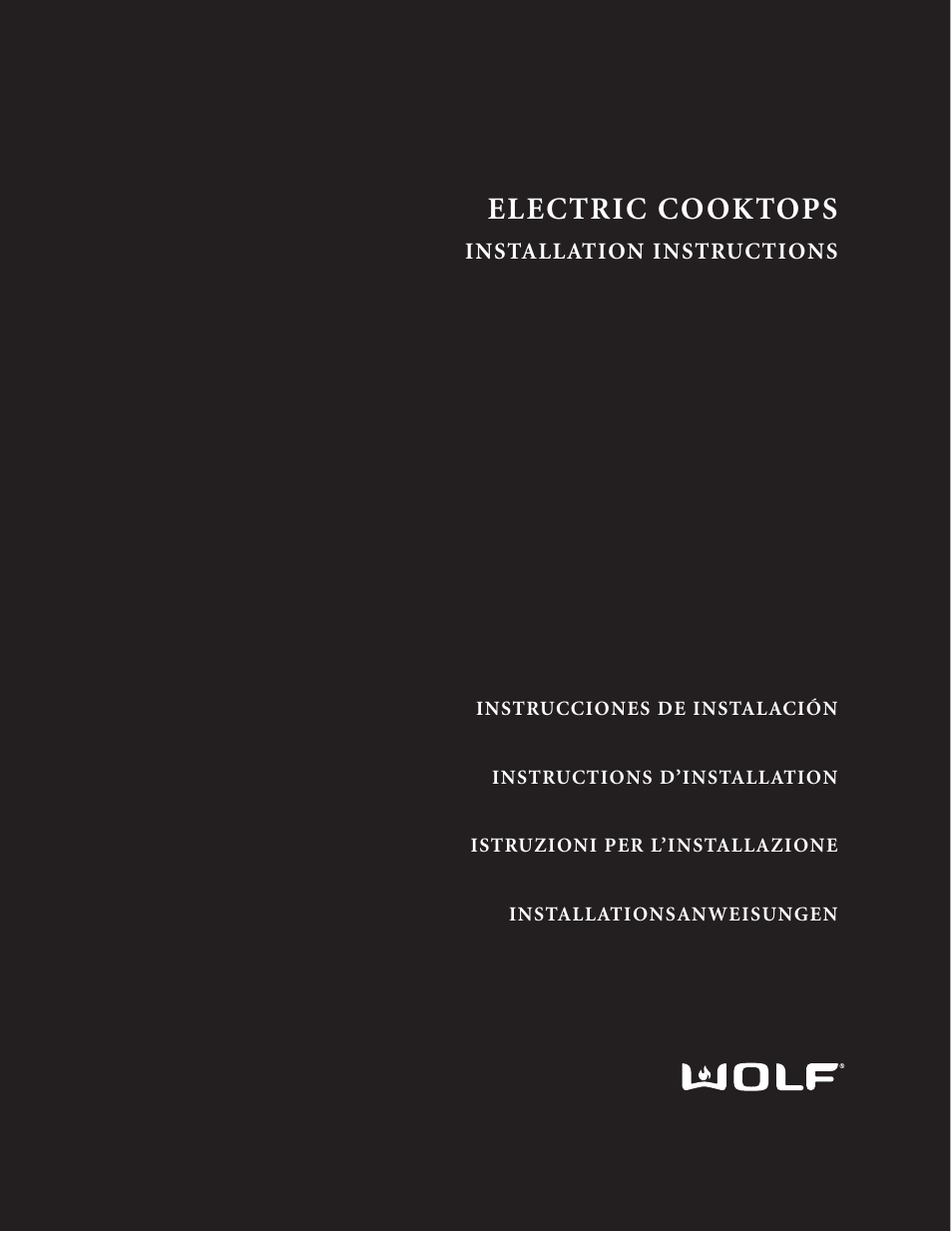 Wolf ICBCT30EU User Manual | 94 pages