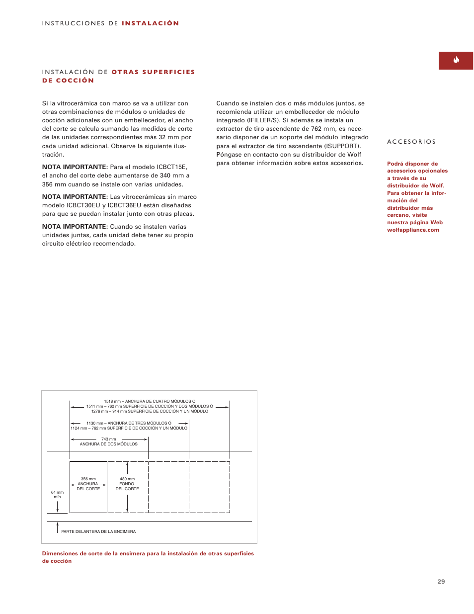 Wolf ICBCT30EU User Manual | Page 29 / 94